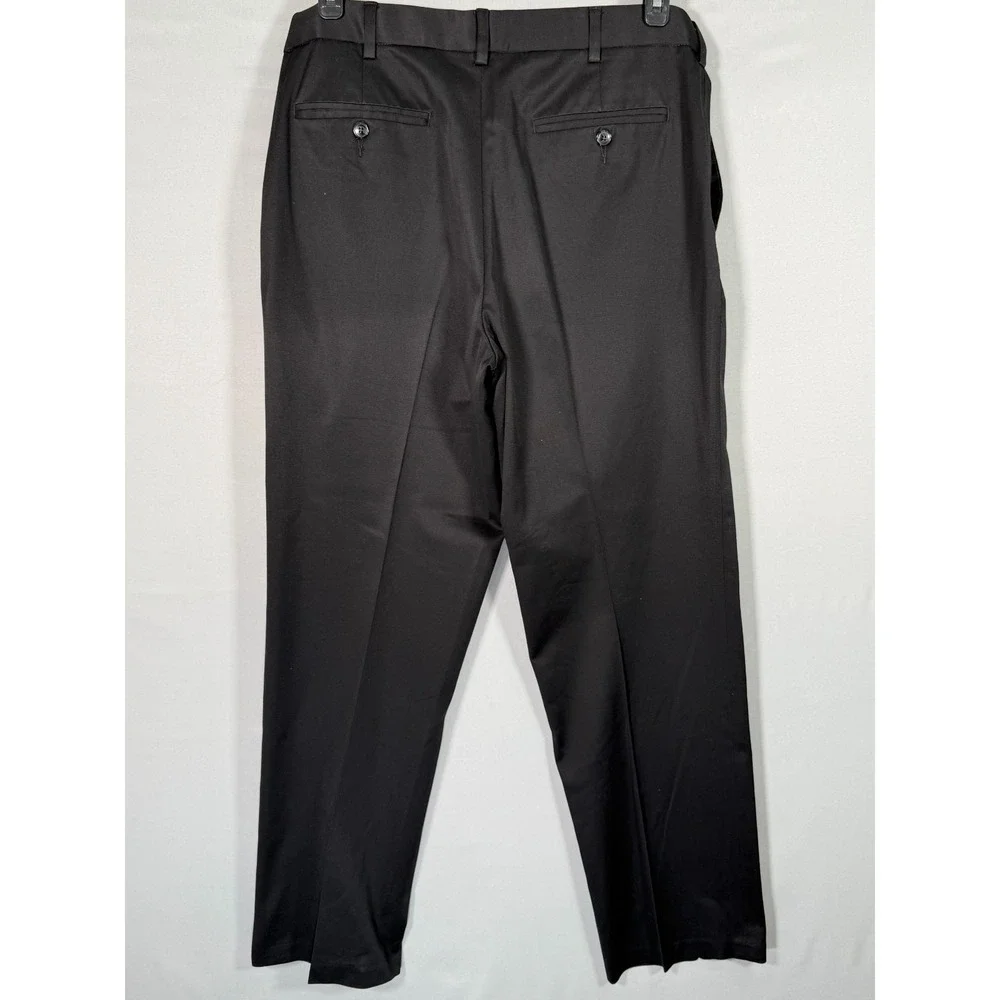 Perry Ellis Portfolio Black Dress Pants 34x32‎ Men's Business Casual Slacks - Picture 7 of 8